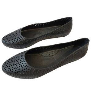 OKABASHI Women's Samantha Slip-On Ballet Flat Sz 11 Black Daily w/Arch Support